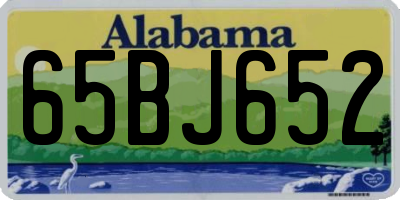 AL license plate 65BJ652