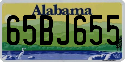 AL license plate 65BJ655