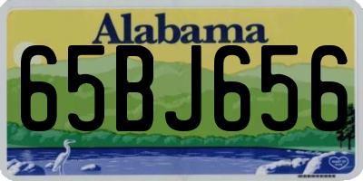 AL license plate 65BJ656