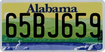AL license plate 65BJ659