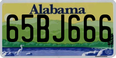 AL license plate 65BJ666