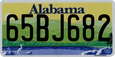 AL license plate 65BJ682