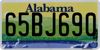 AL license plate 65BJ690
