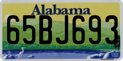 AL license plate 65BJ693