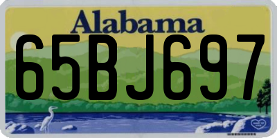 AL license plate 65BJ697