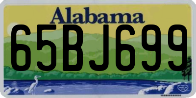 AL license plate 65BJ699