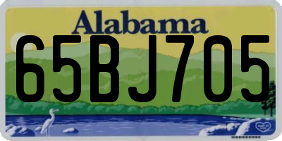 AL license plate 65BJ705