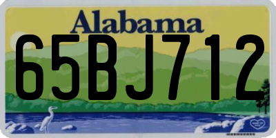 AL license plate 65BJ712