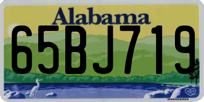 AL license plate 65BJ719