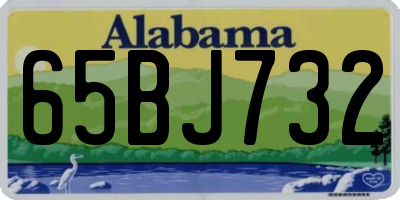 AL license plate 65BJ732
