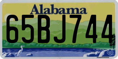 AL license plate 65BJ744