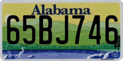 AL license plate 65BJ746