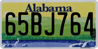 AL license plate 65BJ764