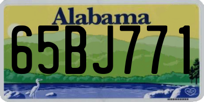 AL license plate 65BJ771