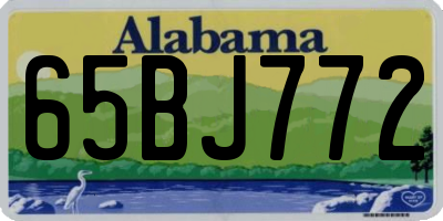 AL license plate 65BJ772
