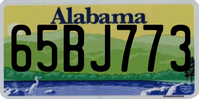 AL license plate 65BJ773