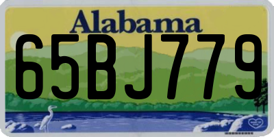 AL license plate 65BJ779