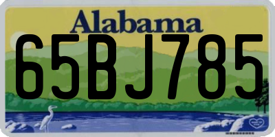 AL license plate 65BJ785