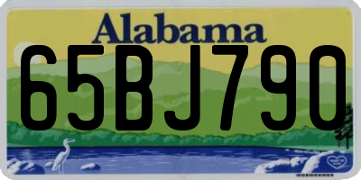 AL license plate 65BJ790