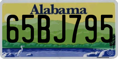 AL license plate 65BJ795