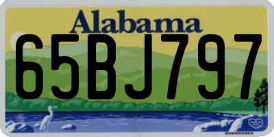 AL license plate 65BJ797