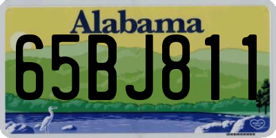 AL license plate 65BJ811