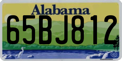 AL license plate 65BJ812