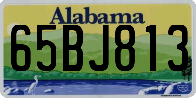AL license plate 65BJ813