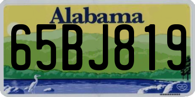 AL license plate 65BJ819
