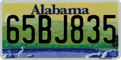 AL license plate 65BJ835