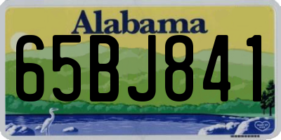 AL license plate 65BJ841