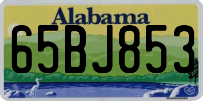 AL license plate 65BJ853