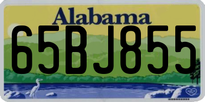 AL license plate 65BJ855