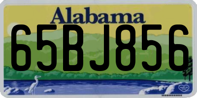 AL license plate 65BJ856