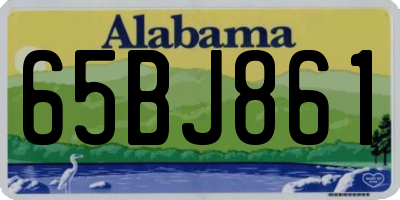 AL license plate 65BJ861
