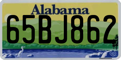 AL license plate 65BJ862