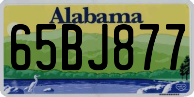 AL license plate 65BJ877