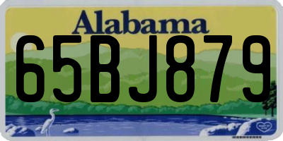 AL license plate 65BJ879