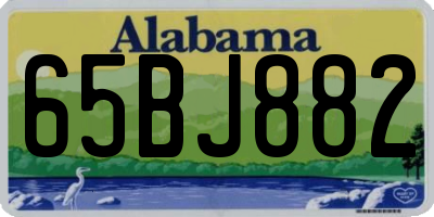 AL license plate 65BJ882