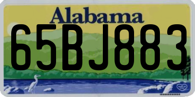 AL license plate 65BJ883