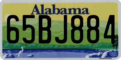 AL license plate 65BJ884