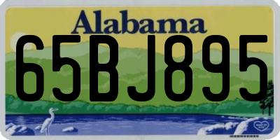 AL license plate 65BJ895