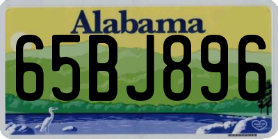 AL license plate 65BJ896
