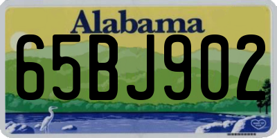 AL license plate 65BJ902