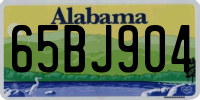 AL license plate 65BJ904