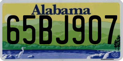 AL license plate 65BJ907