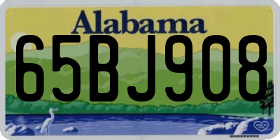 AL license plate 65BJ908