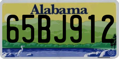 AL license plate 65BJ912