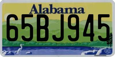 AL license plate 65BJ945