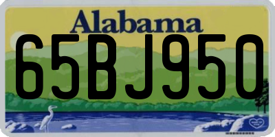 AL license plate 65BJ950
